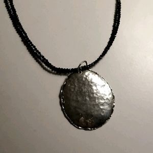 Opulenza Black Spinel and Sterling Necklace